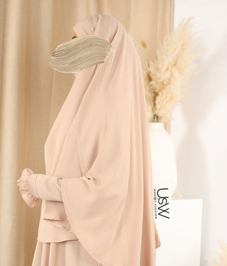 Abaya trapèze Arrzha Stretch TB - Sable