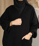 Knitted Kimono / Chain - Black