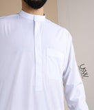 UsW - Tailored Qamees White L-Kraag