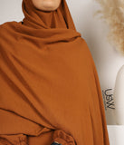 A-Linie Abaya Jazz + XXL Jazz Hijab / CARAMEL