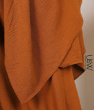 A-Linie Abaya Jazz + XXL Jazz Hijab / Karamell