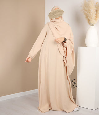 A-Line Abaya Jazz + XXL Jazz Hijab / Cream