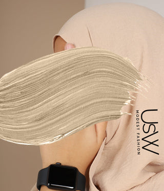 A-Line Abaya Jazz + XXL Jazz Hijab / Cream