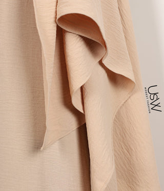 A-Line Abaya Jazz + XXL Jazz Hijab / Cream