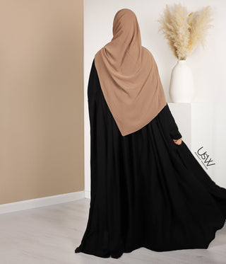 Jilbab Qatariyya Pearl Stretch - Black