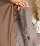 Jilbab Katariyya Taupe