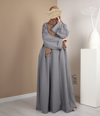 Kimono Oversized Abaya Nara - Dark Grey