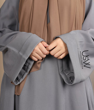 Kimono Oversized Abaya Nara - Dark Grey