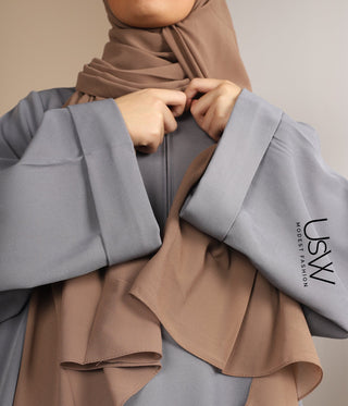 Kimono Oversized Abaya Nara - Dark Grey