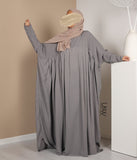 Jilbab Qatariyya Grau