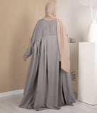Jilbab Qatariyya Grau