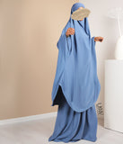 Vezati Farasha Khimar sa suknjom (pearl Stretch) - plave traperice