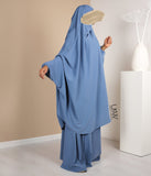 Vezati Farasha Khimar sa suknjom (pearl Stretch) - Bleu traperice