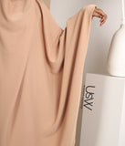 Vezati Farasha Khimar sa suknjom (Pearl Stretch) - Latte