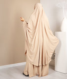 Vezati Farasha Khimar sa suknjom (Pearl Stretch) - krem