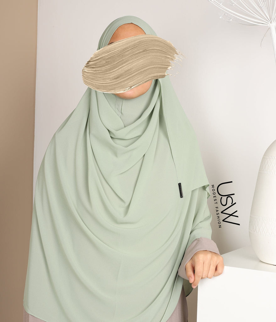 حجاب فوري كامل مقاس XL - فستق