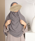 Full Instant Hidžab XXL - Dim Grey