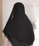 Full Instant Hijab XXL - Schwarz