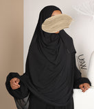 Full Instant Hijab XXL - Schwarz