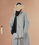 Hoodie Casual Abaya Grey