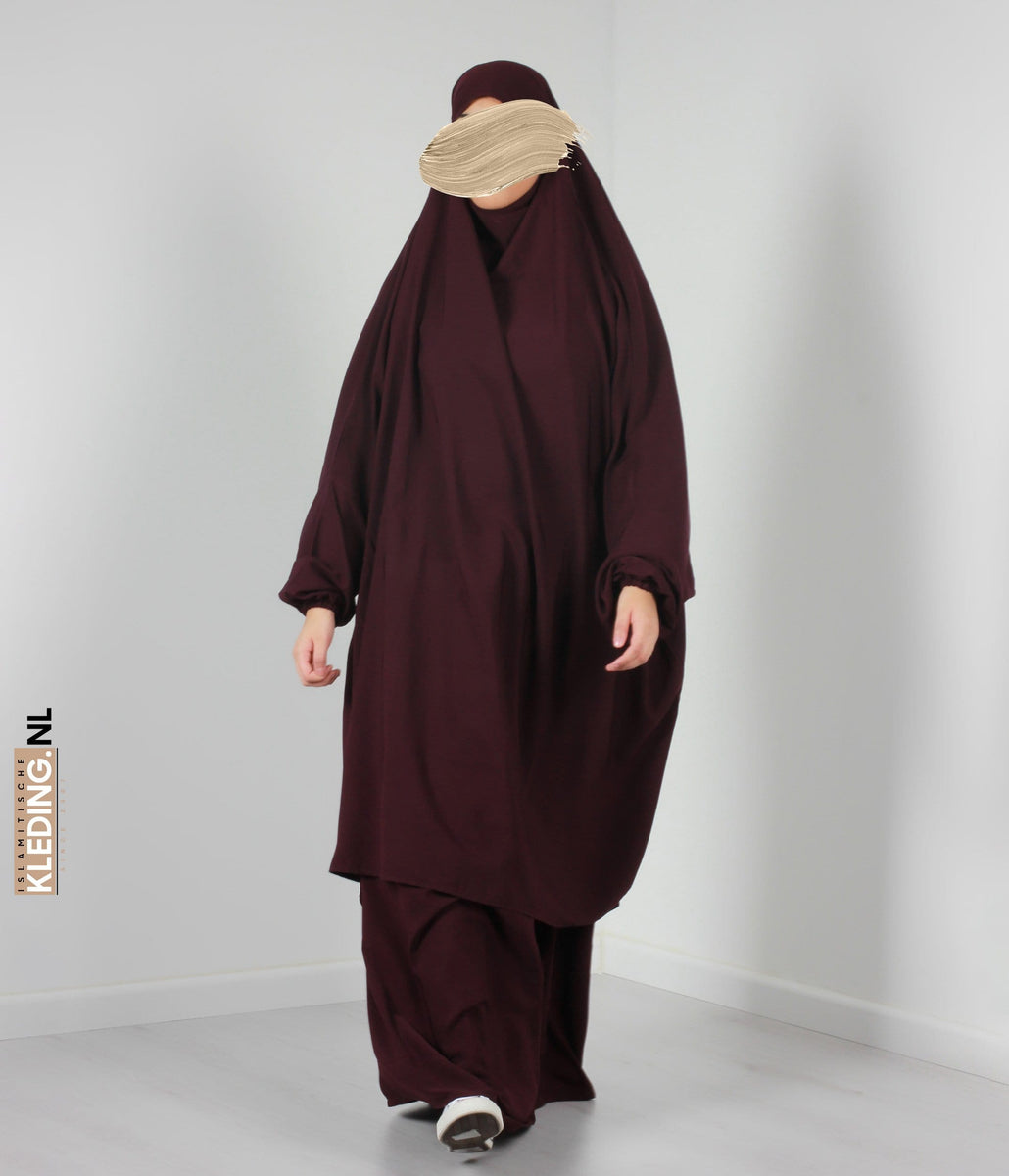 Khimarset Girls Dark Violet – islamitischekleding.nl
