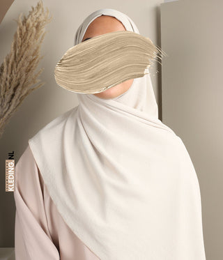 Noora Jaz Stretch Scarf - Cream