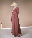 Klassischer Abaya-Gürtel – Dunkelrosa