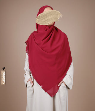 Hijaab 150cm vierkant Wine