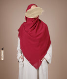 Hijab 150cm quadratischer Wein