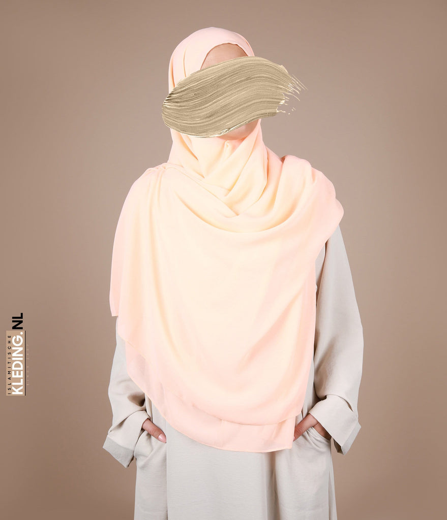 Hidžab 150cm kvadrat - kajsija