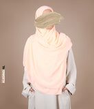 Hijab 150cm firkantet - Abrikos