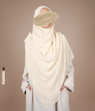 Hijab 150 cm firkantet - Skin Beige