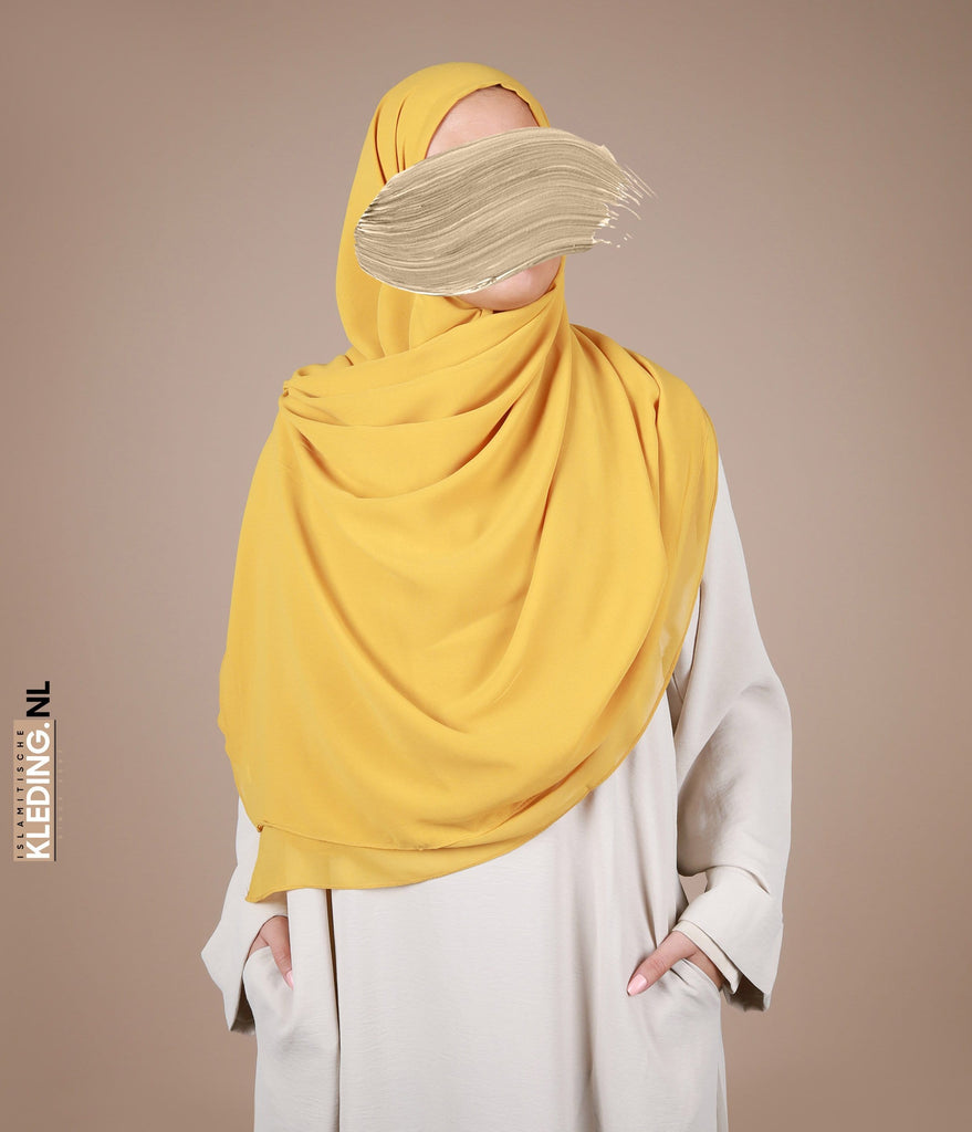 Hidžab 150cm kvadrat - Oker
