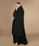 2'Lİ BAĞLANTILI Jilbab Elast. Bilekler - Siyah